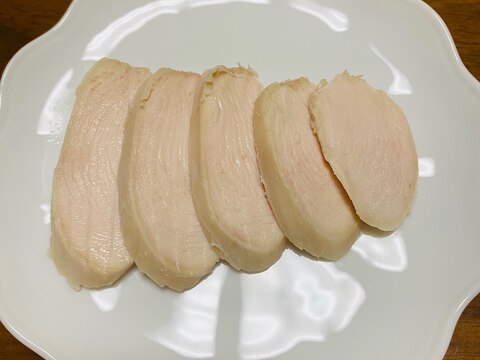 低温調理器で鶏ハム